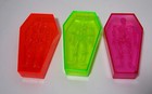 Vintage 1990s Lot Of 3 Plastic Coffin Candy Boxes containers Skeleton Skull