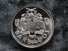 Large Old World Proof Coin Barbados 2 Dollars 1973 Km15 Coral Reef Fish  95 