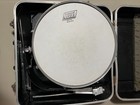 Vintage Ludwig Snare Drum Blue Olive Badge With Case   Stand - Vgc