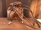 Vintage Handmade Sami Saami Reindeer Skin Bag Duffel Purse Antler Sweden