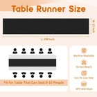 Black Table Runner 20 Pcs 12x108 Inch Polyester Wedding Party Events Banquet