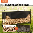 Vevor 8 5 Ft Outdoor Firewood Rack With Cover Firewood Holder 102 x14 2 x46 1 