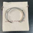 David Yurman 925 Silver Cuff Wave Bracelet Width 12mm Size M 6-7 Inches