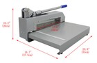 12 6  manual Guillotine Shear Gauge Sheet Metal Plate Cutting Machine Heavy Duty