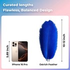 10 Pcs Natural Blue Ostrich Feathers Bulk 1012 Inch 2530cm Home Diy Clothes