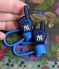 2 New York Baseball Team Silicone Straw Toppers Straw Cap Topper Mlb New