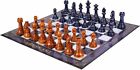 18 5  Large Chess Set With Zinc Alloy Heavy Pieces   Folding Chess Board