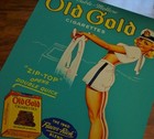 Old Gold 9 X 12 Cigarette Tobacco Advertising Metal Sign Vintage Pin Up 50017