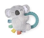 Plush Baby Rattle Toy With Teether Ring Koala Soft Minky Sensory