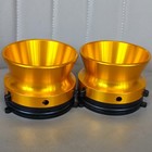 2x 10 5 1 4 Inch Gold Nab Hub Adapters For Technics Reel To Reel Tape Recorder