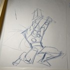 Hulk Vs  Thor Animation Cel Concept Art Marvel Comic Book Movie Frank Paur  X1