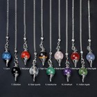 Natural Pendulum Dowsing Divination Crystal Reiki Healing Spiritual Jewelry Gift