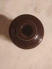 Vintage Spool Insulator Brown Ceramic Porcelain Telegraph Telephone Electric