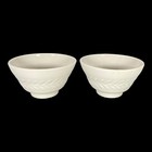 Shenango China Custard Cups Ramekins E-44  Vine Pattern Fruit Bowls Set Of 2