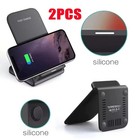 2x Wireless Fast Charging Stand Dock For Iphone   Samsung Galaxy Mobile Phone