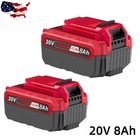 20 Volt 8 0ah 20v Max Lithium-ion Battery For Porter Cable Pcc685l Pcc680l Pack