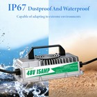 48v 15a Golf Cart Battery Charger Ip67 For Club Car 3-pin Round Plug Lead Acid