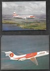     lot Of 2  Hawaiian  Airlines Timetables - 1968   1997    2  Postcards   