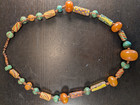 Vintage Beautiful African Trade Bead Necklace Venetian Glass Etc  30 5  Long