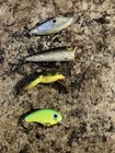 Vintage  ultralight  Crankbait pop R rattle Bait Lot  4  - Very Good excellent