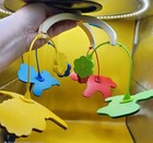 1982 Fisher-price Dancing Animals For Mobile  175 Horse Sheep Dog Bunny