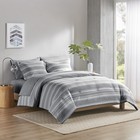 Codi Queen Size Bed In A Bag  Full Bedding Sets  Modern Farmhouse Grey And