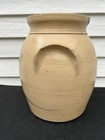Antique 19th Century Stoneware Jar  Crock With Large Floral Splay
