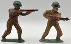 10 All Original Vintage Barclay Manoil Soldiers No Repairs Or Repainting 
