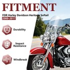 Quick Detach Clear Windshield For Harley Davidson Softail Flst Flstc 2000-2017