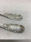 2 Small Coin Silver Sugar Shell Spoons 22 Grams