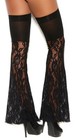 New Sexy Elegant Moments Footless Lace Bell Bottom Floral Thigh High Leg Warmers