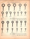 1910s Herr   Co Lancaster Pa Screw Eyes Hardware Catalog Print Ad Page
