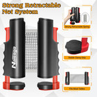 Table Tennis Set With Retractable Net  Portable Ping Pong Paddle Set With 2 Rack