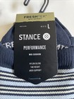 New Stance Designer Mens Usa Striped Sport Active Low Tab Socks Size L 9-13 Blue