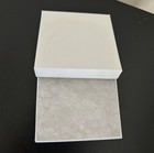 Glossy White Cotton Filled Square Gift Boxes Jewelry Cardboard Box Lots Of 10