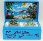 Dominica Caribbean Boxed Shot Glass Set  set Of 2 