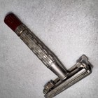 Vintage Gillette Adjustable Double Edge Safety Razor Red Knob De Shaving Razor