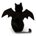 Cat Bat Wings Halloween Costume Cat Small Dog Adjustable Black Cosplay Apparel