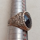 Amazing Rare Ancient Roman Era Authentic Ring With Black Stone Antique Artifact