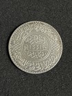1912 Morocco 10 Dirhams Silver Rial Km 33 Unc Choice  bb112  