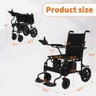 Lightweight Foldable Electric Power Mobility Wheelchair All Terrain Wheel Chairs