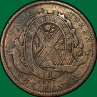 1837 Bank Of Lower Canada Quebec One Penny Token Very Good Vg  Cleaning  38293