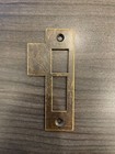 Antique Style Door Strike Plate  Mortise  Striker  Keeper  Brass  3-1 2  Ab