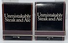 Vintage Steak And Ale Unused Full Matchbook Match Unstruck Atlas Matches
