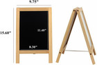 Wooden Freestanding A Frame Non Magnetic Chalkboard And Magnetic Dry Erase White