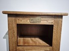 Vintage White Clad Oak Wood Ice Box Nightstand Cabinet Chest End Table 29    H
