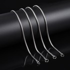 Men women s 925 Sterling Silver Tarnish-free Italian Snake Chain Necklace 16-24 