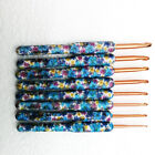 8pcs set  Knitting Needles Set Ergonomic Grip Crochet Hook Soft Handle