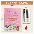 23 Pcs Magic Reusable Practice Copybook Set Drawing Stencil Kit 4 Kids Gift New
