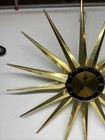 Vtg Mcm Elgin Starburst Sunburst Wall Clock W All Spokes 1960s